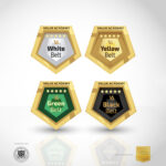White Belt + Yellow Belt + Green Belt + Black Belt